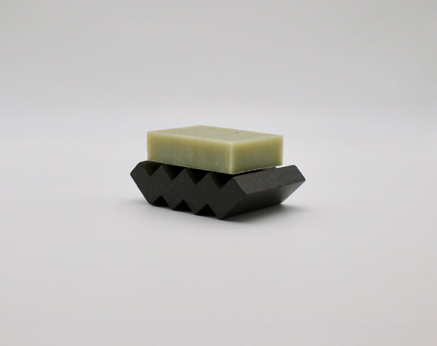 Hand Made ZigZag Concrete Soap Dish