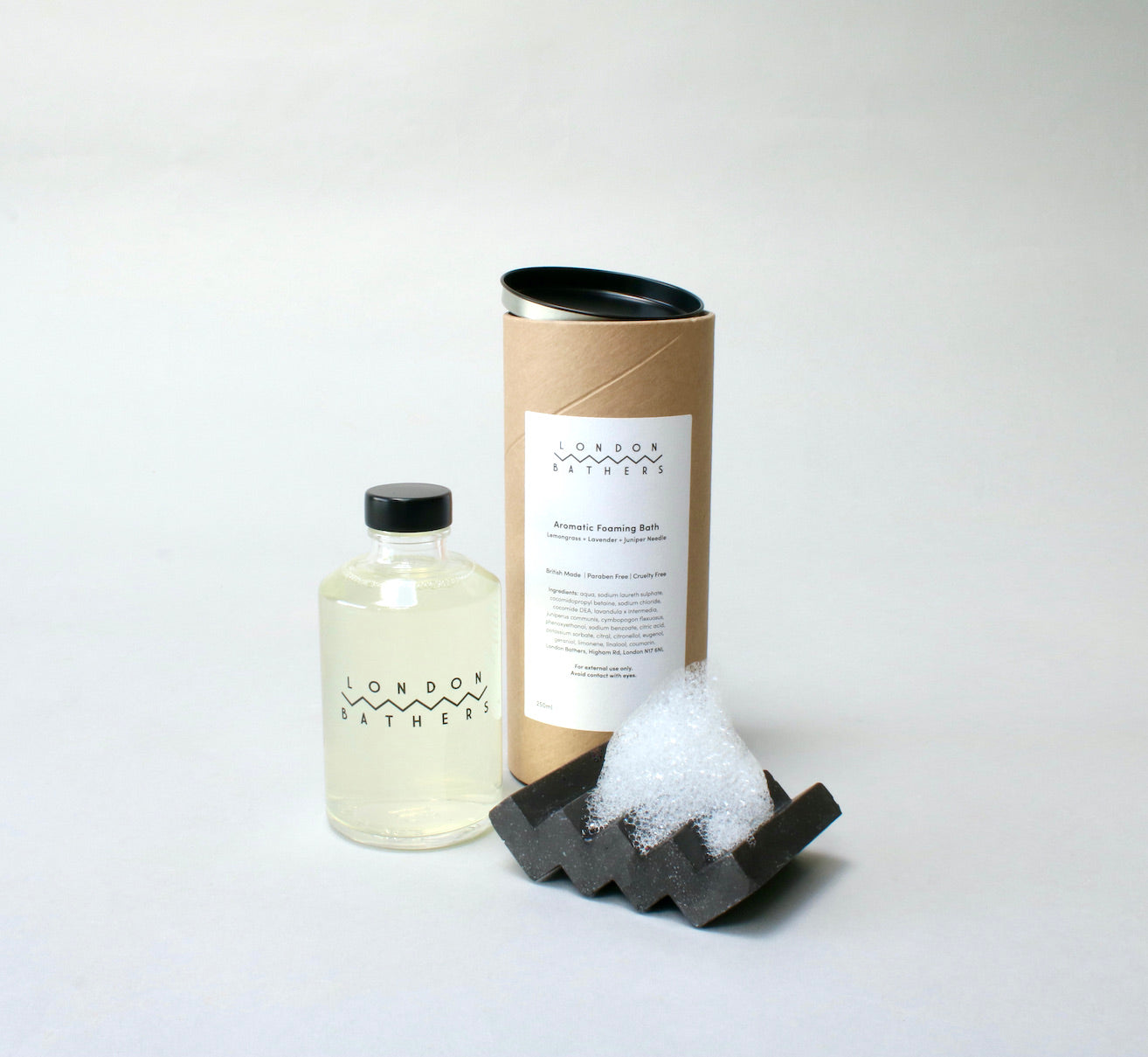 Aromatic Foaming Bath with Lemongrass, Lavender, and Juniper Needle