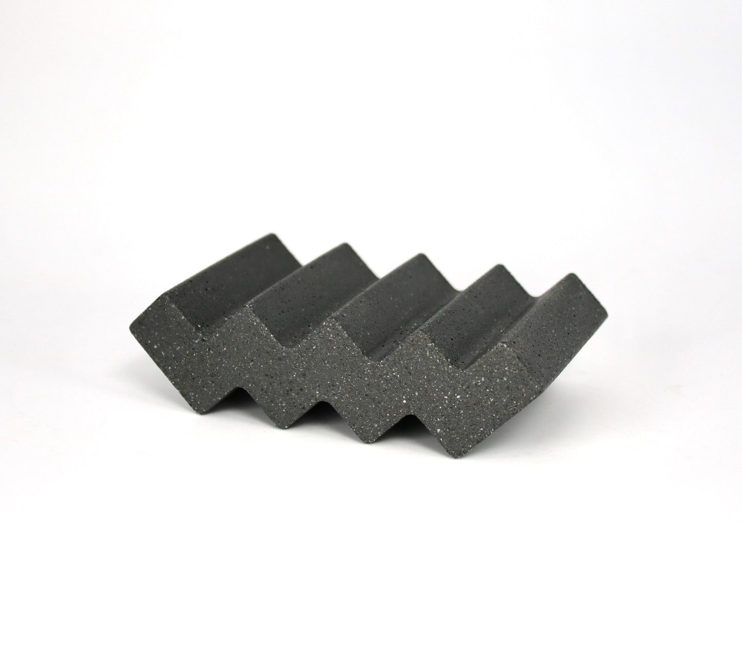 Hand Made ZigZag Concrete Soap Dish