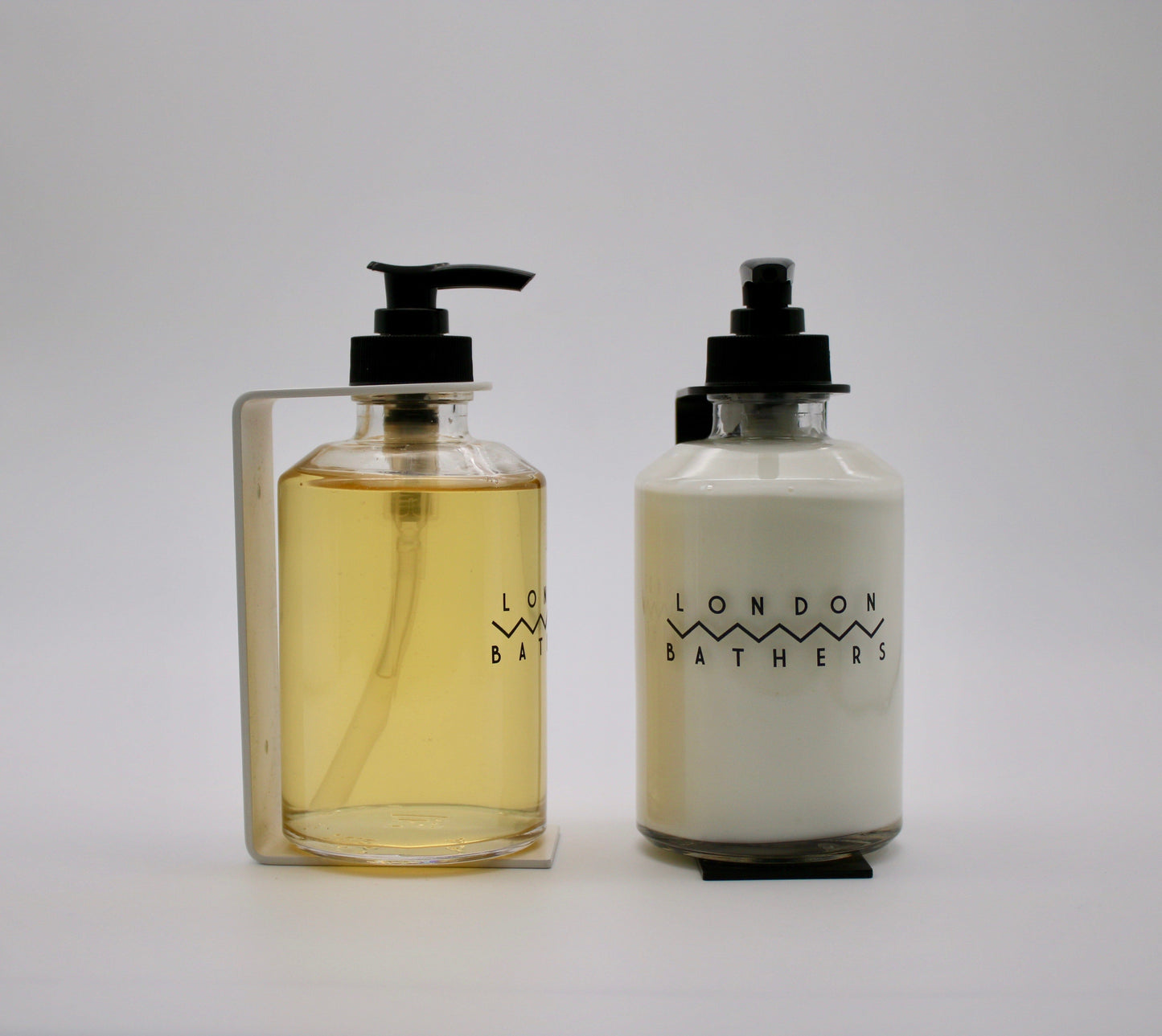 Stainless Steel Wall Bracket for London Bathers Glass Bottle