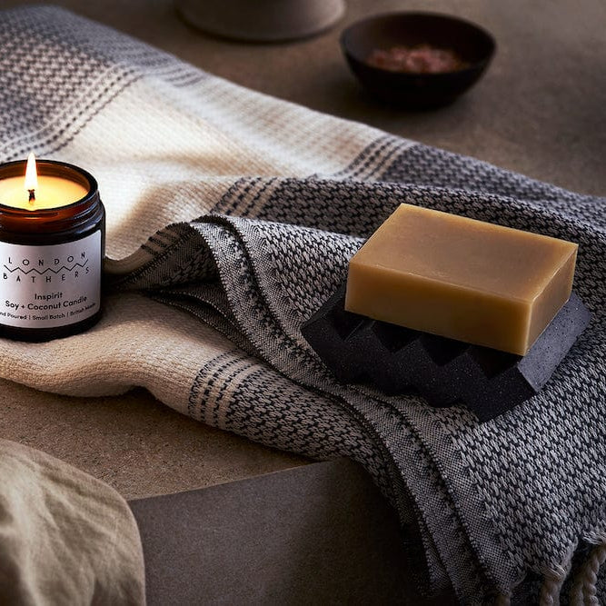 Hand Made ZigZag Concrete Soap Dish