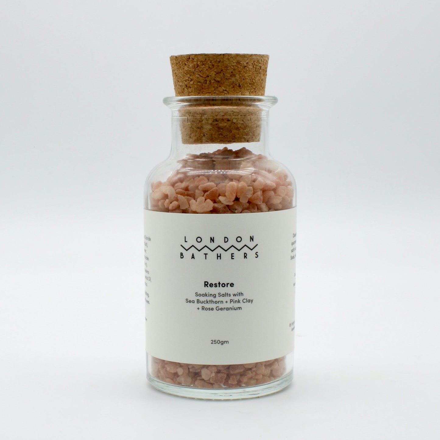 Soaking Bath Salts in Glass Bottles with Cork Stoppers