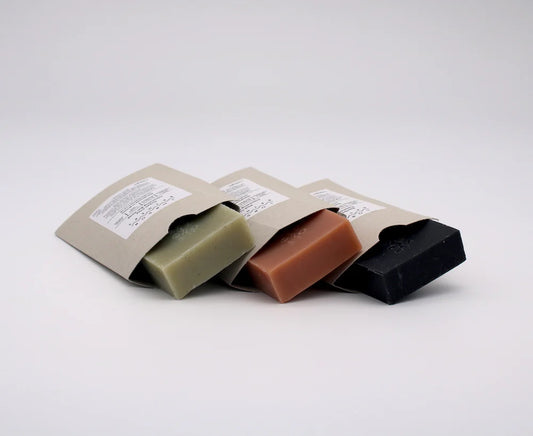 Clays + Charcoal Soap Trio