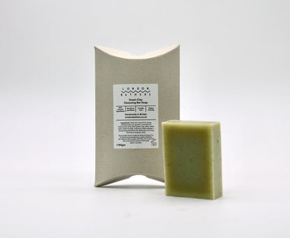 Handmade Matte White ZigZag Soap Dish + Bar Soap