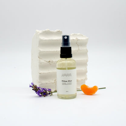 Lavender and Mandarin Essential Oils Pillow Mist for Better Sleep